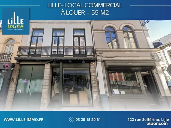 Local commercial 55 m² LILLE