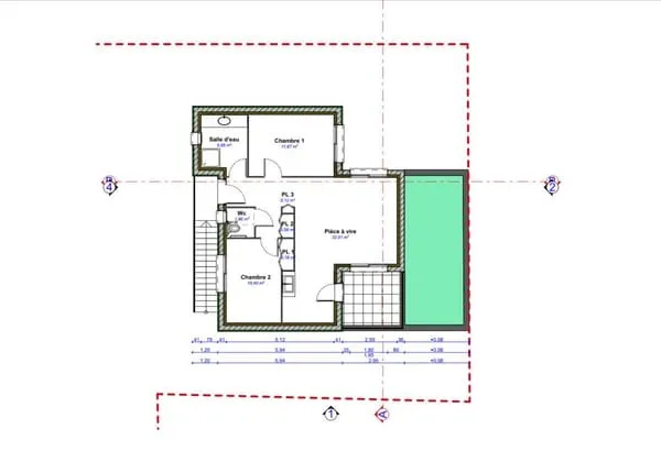 Appartement 3 pièces 64 m²