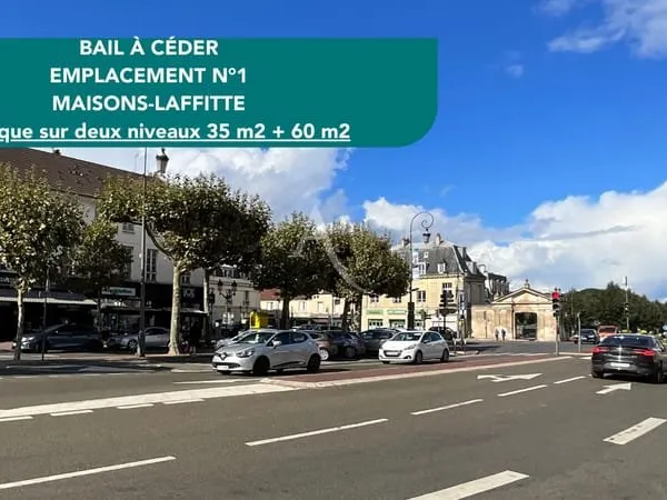 Cession de bail Local 35m2 + appartement 3p 60 m2 Maisons Laffitte