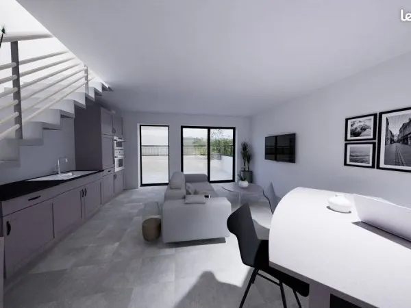Duplex avec terrasse et garage