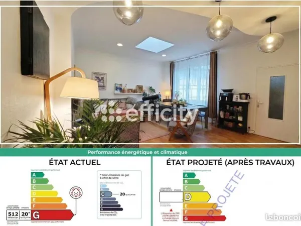 Appartement 3 pièces 59 m²