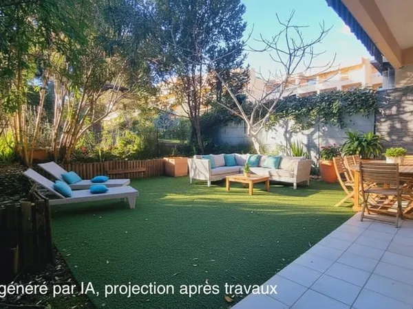 BOULOURIS A DEUX PAS DES PLAGES 2 PIECES A RENOVER AVEC GARAGE