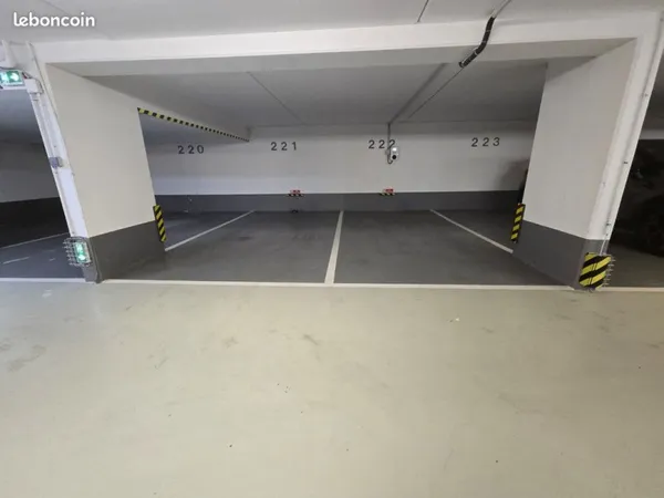 Double place de parking avec borne de recharge