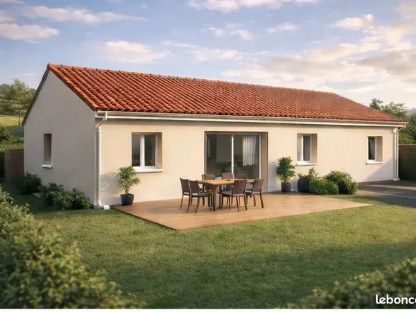 Parigny (42120) - Terrain 578 m² avec projet de maison de plain-pied 3 chambres