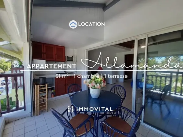 LOCATION - Appartement T2 Meublé en Duplex - LE MOULE