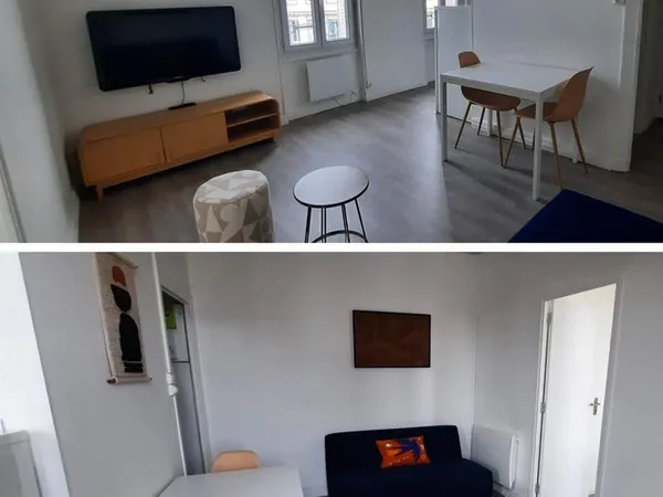 F2 meublé de 29m² 510euros charges comprises