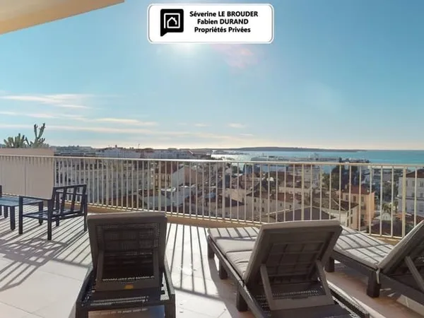 Penthouse 3 pièces 78 m² - 86 m² de terrasses - Vue mer & Palais des Festivals