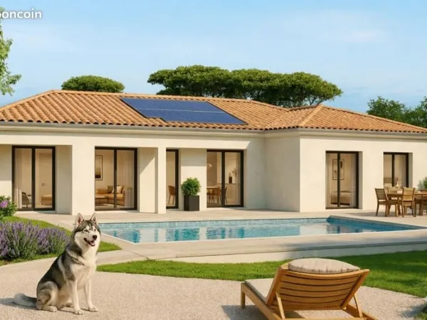 Villa contemporaine neuve 120 m² à Grenade 5 pièces suite parentale terrain 601 m² centre ville