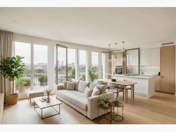 Un esprit maison avec terrasse et extérieur intime à Deauville