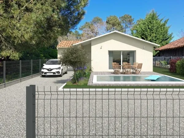 TERRAIN+MAISON A MONT DE MARSAN