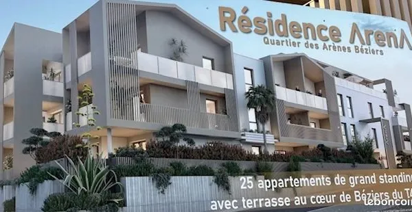 T2 avec terrasse dans résidence standing récente