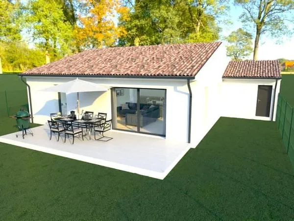 Pierrelatte: Villa de 85 m² habitables + garage + terrasse + 500 m² de terrain