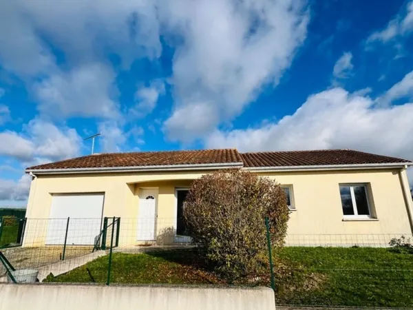 Maison plain pied 3 chambres et jardin