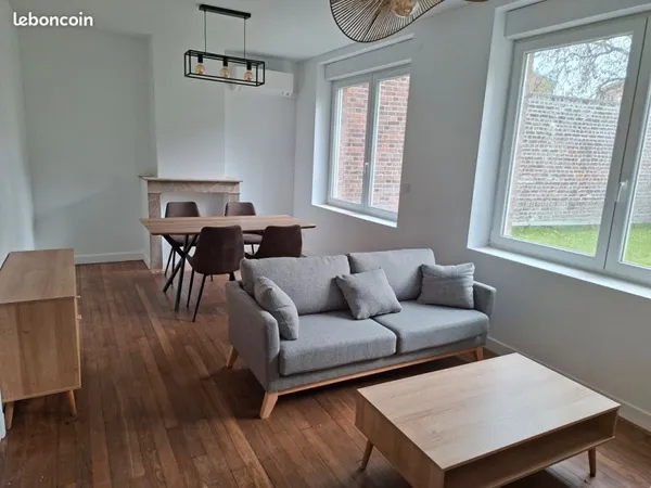 Appartement T2 meublé avec jardin privé