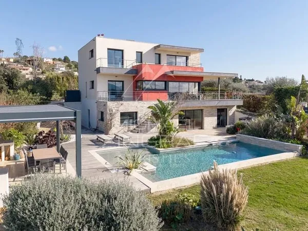 Nice - Crémat - Villa contemporaine avec vue panoramique