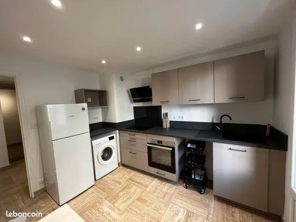 Location Grenoble - Appartement traversant entièrement meublé et refait à neuf - T2 • 2 pièces • 56 