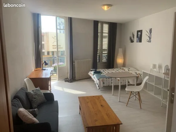 Grand studio meublé