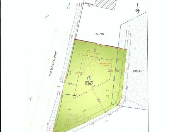 A vendre terrain constructible