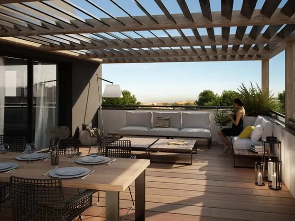 Maison 3 pièces sur le toit