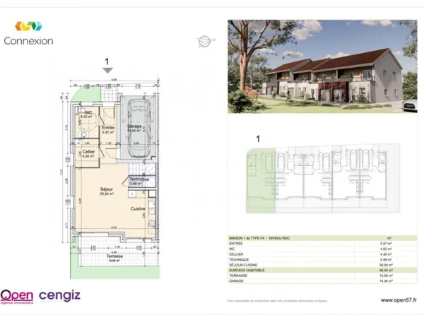 Maison 4 pièces 94 m²