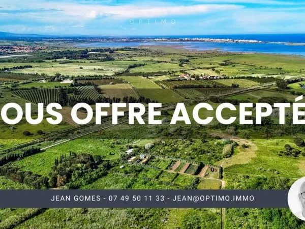 À VENDRE – Terrain de loisir ou agricole équipé – SAINT-CYPRIEN (66750)