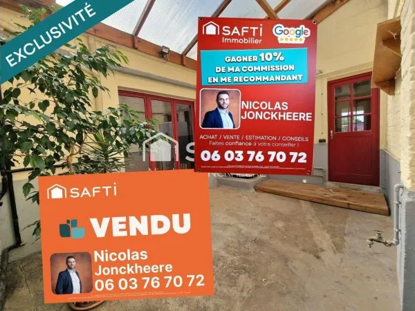 Maison isbergues 150m², jardin, garage