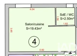 Vente Studio 1 pièce