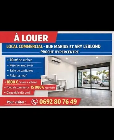 Local commercial st pierre