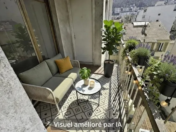 Riquier - 3/4P traversant en étage élevé avec double terrasse et vue dégagée