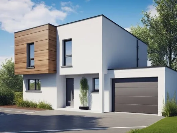 A Artzenheim sur un terrain de 364 m² très au calme cette maison contemporaine