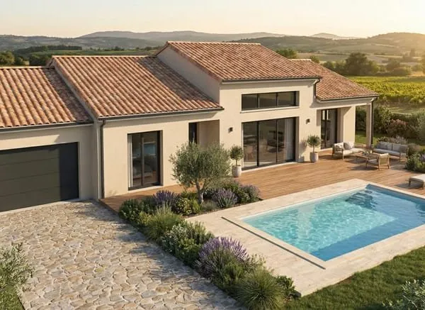 Villa T4 dans l'arrière pays occitan