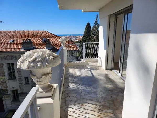 CIMIEZ DERNIER ETAGE TERRASSE VUE MER
