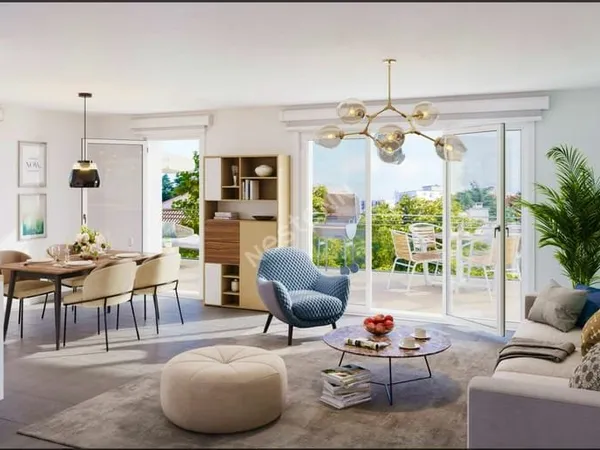 Appartement T2 de 55m² avec terrasse de 12m² et 1 place de stationnement privative