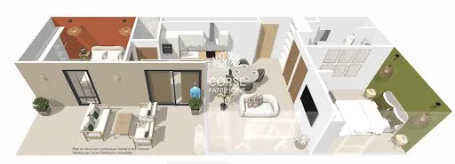Appartement 3 pièces 57 m²