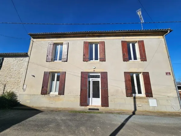 7 Km de Langon - Maison en pierre de 100 m2, 3 chambres, dép