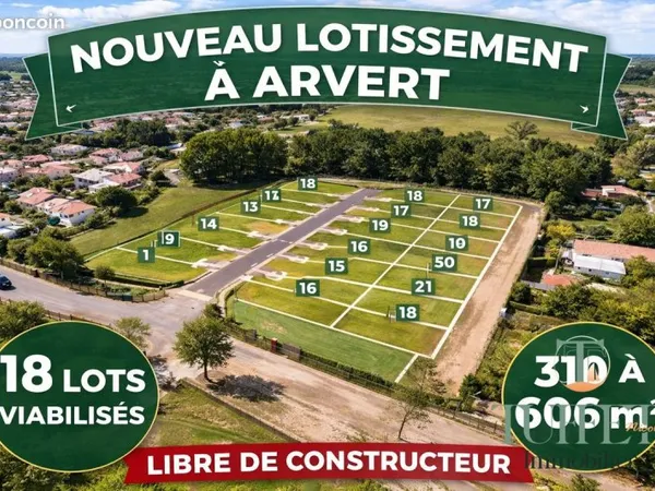 Terrain 317 m² Arvert