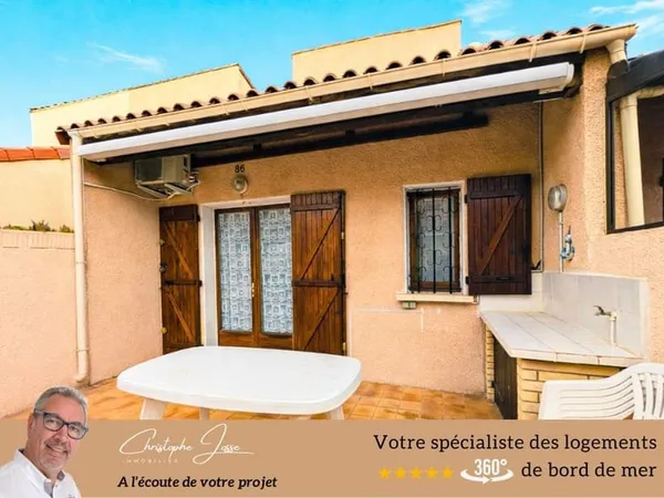 Maison 3 pièces climatisée avec terrasse 16m2