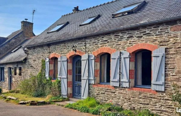 Longère bretonne de caractère - 188 m2 - 2 habitations- Cadre exceptionnel
