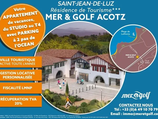 PROGRAMME NEUF - Studio 24m2 avec balcon et parking - St-Jea