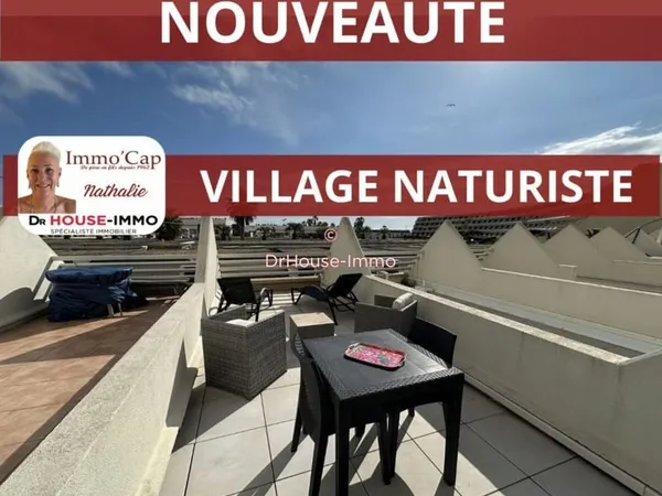 NOUVEAUTE - AU VILLAGE NATURISTE - IMMO'CAP AVEC NATHALIE - STUDIO DE 24.63M2 - HELIOPOLIS FGH AVEC 