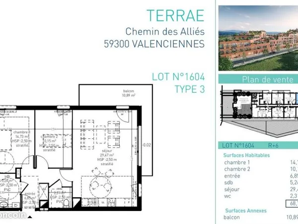 Appartement 3 pieces