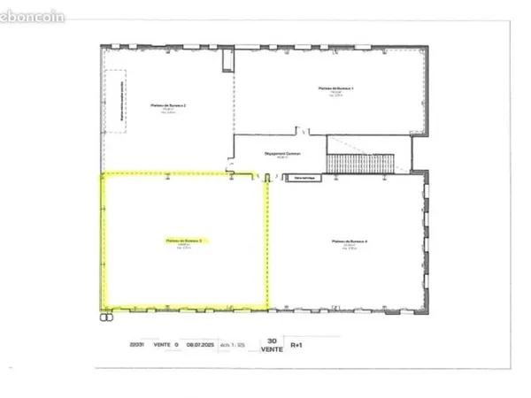 Bureau 234 m²