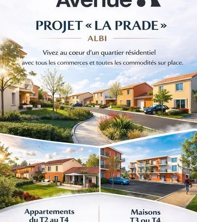 Appartement - 3 pièces - PROJET NEUF "LA PRADE"
