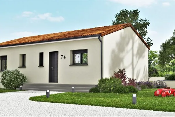Terrain + maison 4 pièces 74 m²