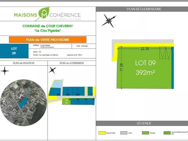 A vendre terrain constructible