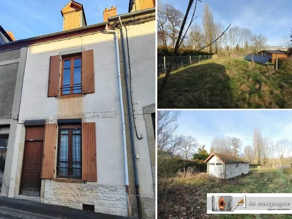 Maison de bourg avec cour extérieure, dépendance et jardin