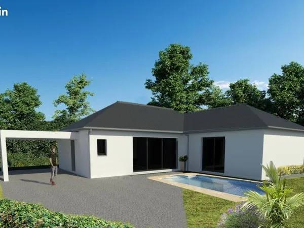 Maison neuve de 115 m² habitables + Carport de 23 m² UZOS