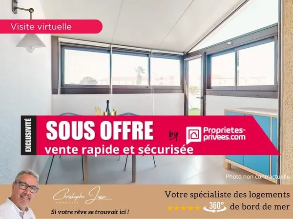 Duplex proche plage avec véranda et parking