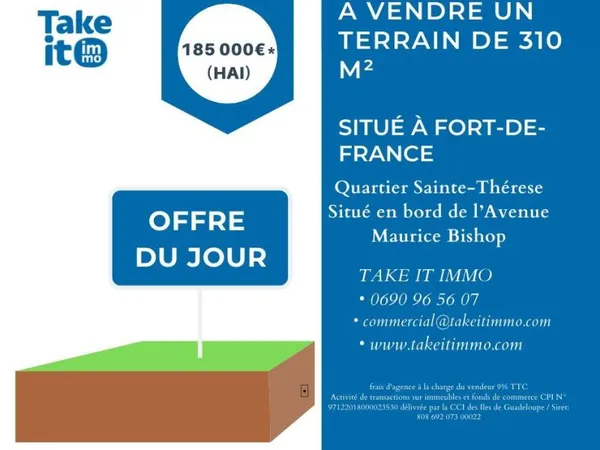 Terrain constructible 310 m²