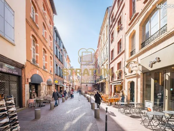 TOULOUSE - PLACE de LA TRINITÈ - SUPERBE T3 104 m² - STYLE ATELIER - DERNIER ÈTAGE - CLIMATISÈ